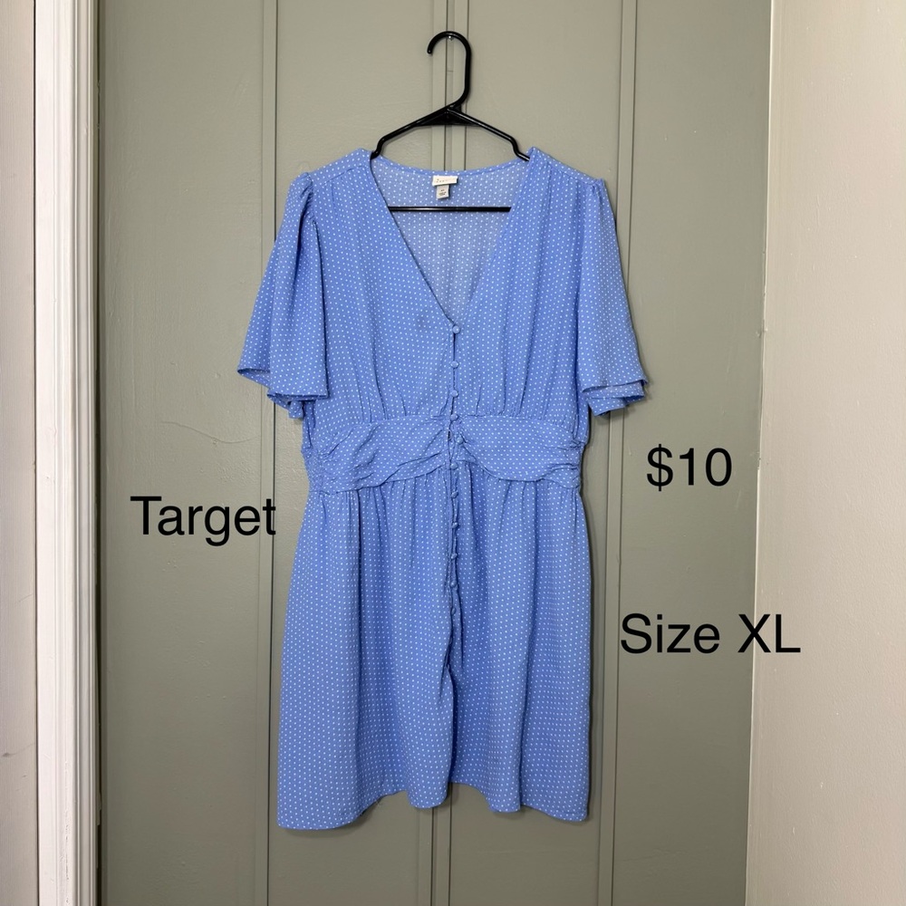 Blue Polka Dot Dress